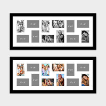 Load image into Gallery viewer, Large Multi Photo Picture Frame for 12 6&quot; x 4&quot; Photos in a Black Frame - Multi Photo Frames
