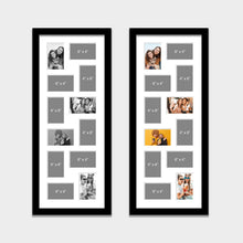 Load image into Gallery viewer, Large Multi Photo Picture Frame for 12 6&quot; x 4&quot; Photos in a Black Wood Frame - Multi Photo Frames
