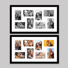Load image into Gallery viewer, Multi Photo Frame to Hold 8 - 6&quot;x4&quot; photos in a Black Frame - Multi Photo Frames
