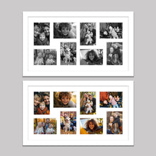 Load image into Gallery viewer, Multi Photo Frame to Hold 8 - 7&quot;x5&quot; photos in a White Wood Frame - Multi Photo Frames

