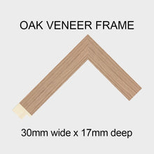 Load image into Gallery viewer, Multi Photo Frame to Hold 8 - 7&quot;x5&quot; photos in an Oak Veneer Frame - Multi Photo Frames
