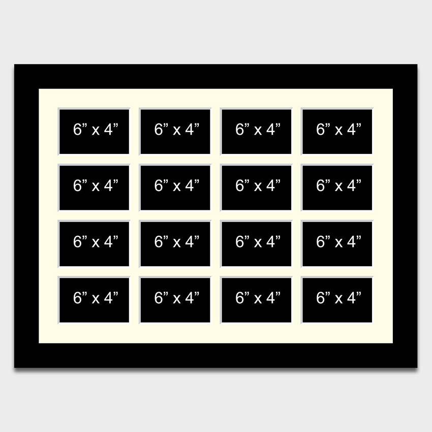 Large Multi-photo Picture Collage Frame Holds 20 4x6 Photos in an Oak  Veneer Frame 